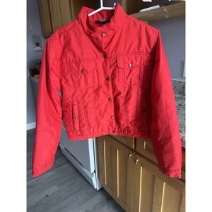 Steve & Barry's Red Puffer Jacket Unisex XL Snap Front 100% Polyester Coat